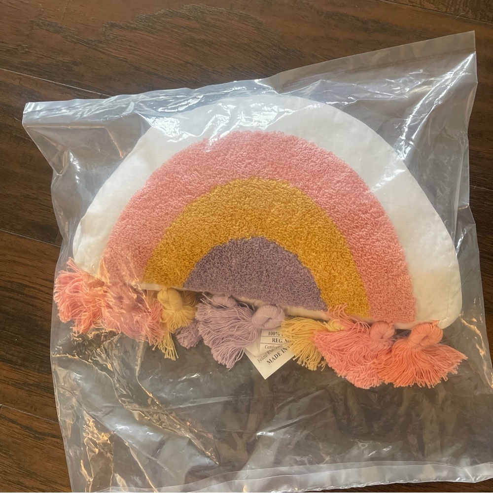 NWT Urban Habitat Rainbow Accent Throw Pillow; 13” L